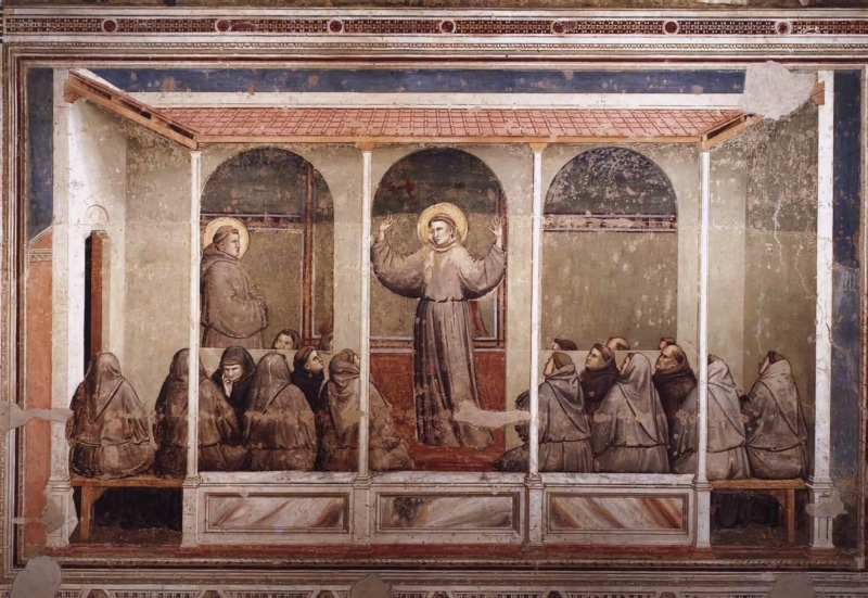 Bardi Chapel - Apparition of Francis to Saint Anthony in the Chapter of Arles